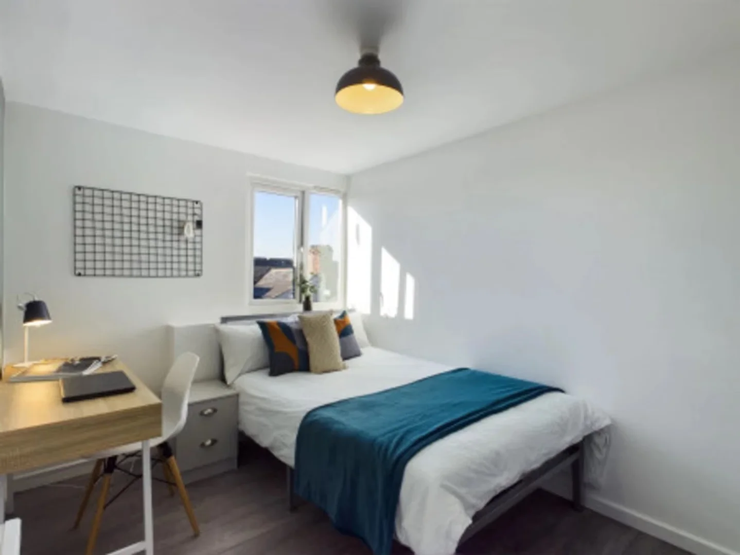 Student room in  with study area and shared facilities