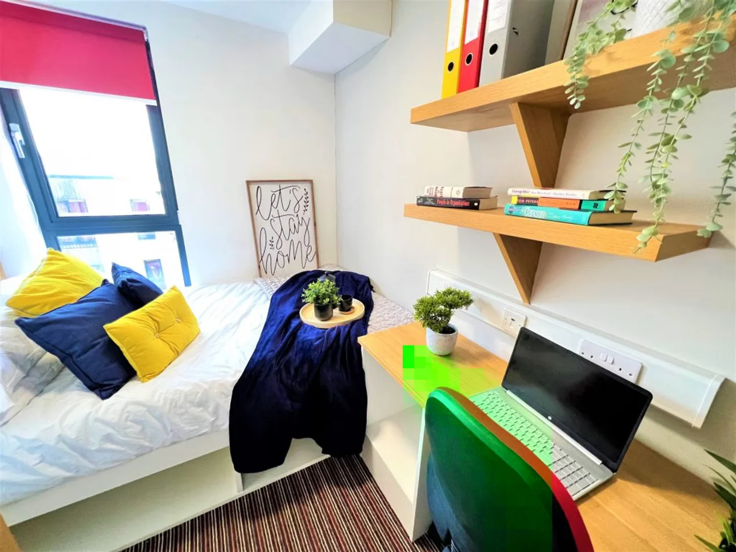 Comfortable and spacious student room in