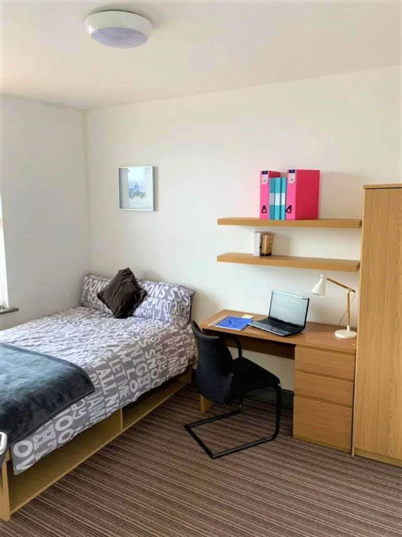 Quarto amigo do estudante em com comodidades modernas