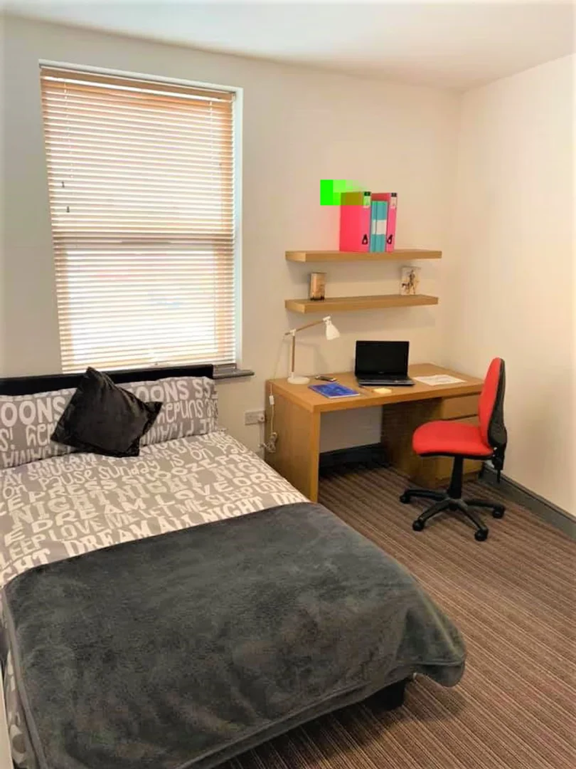 Quarto amigo do estudante em com comodidades modernas