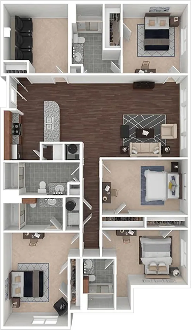 Quarto amigo do estudante em  com comodidades modernas