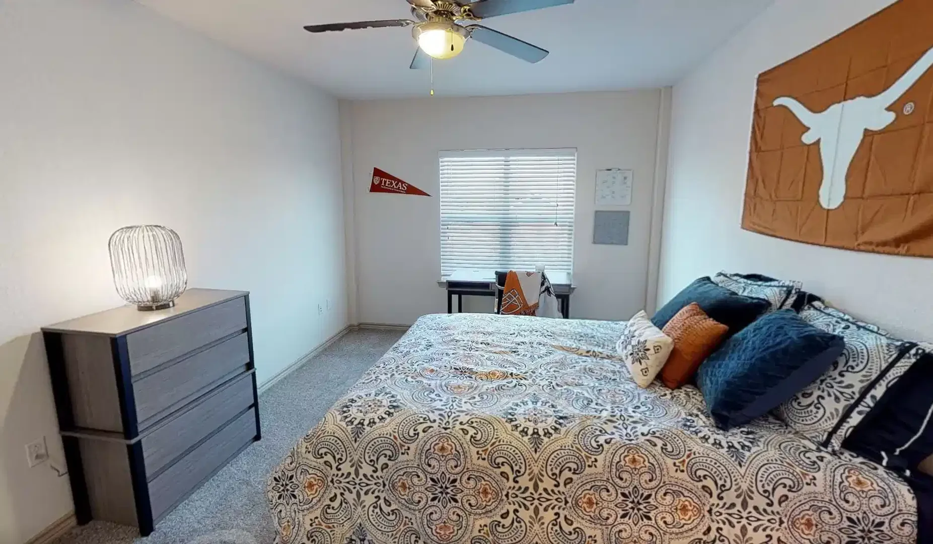 Student room in  with study area and shared facilities