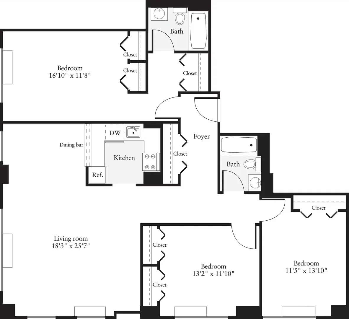 Bright and airy student room with easy university access in 