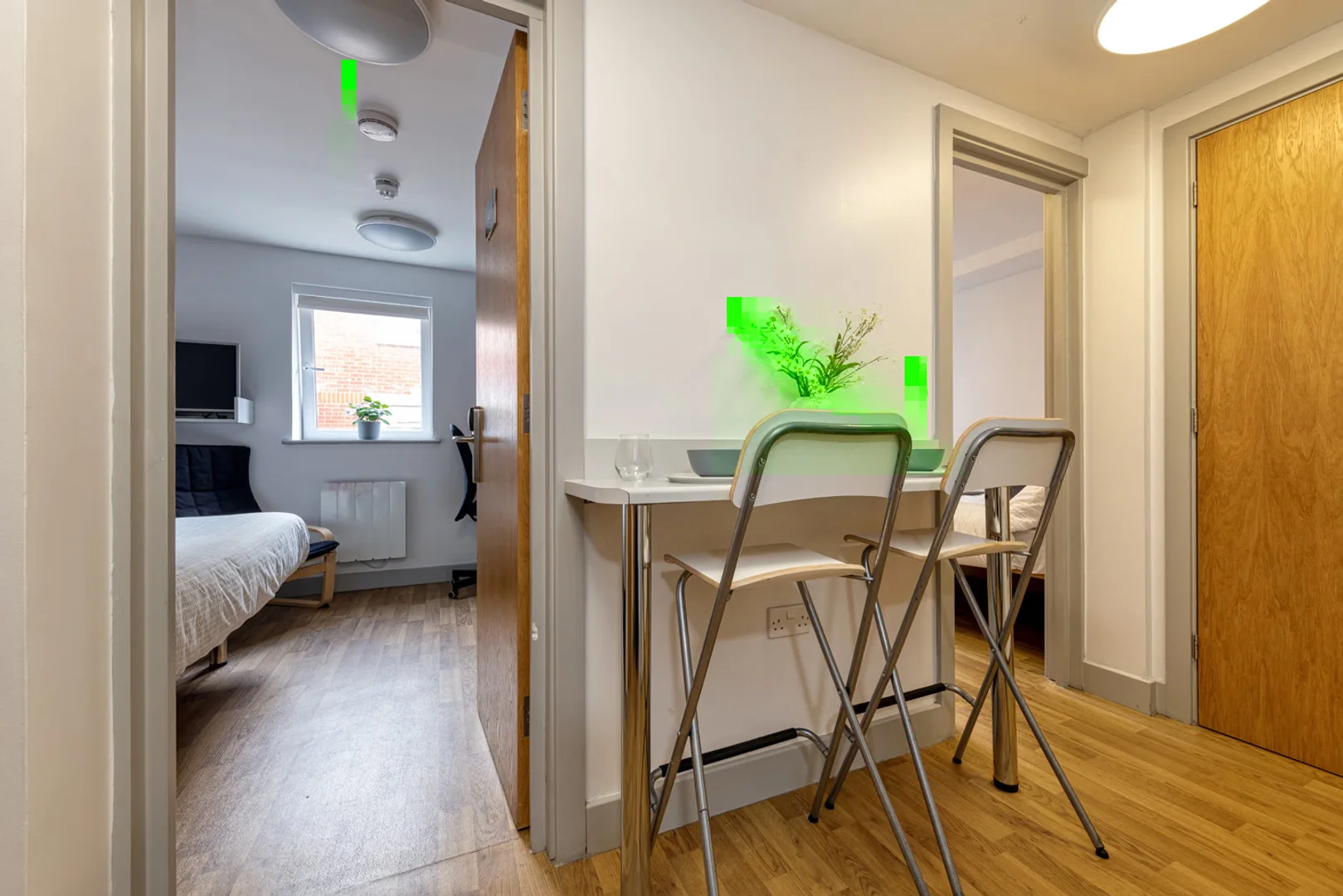 Quarto de estudante económico perto do campus em 