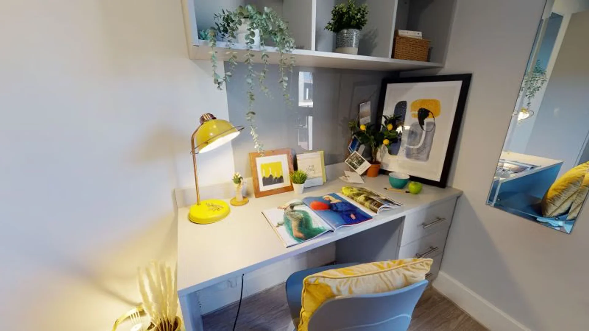 Quarto de estudante funcional perfeito para estudar em 