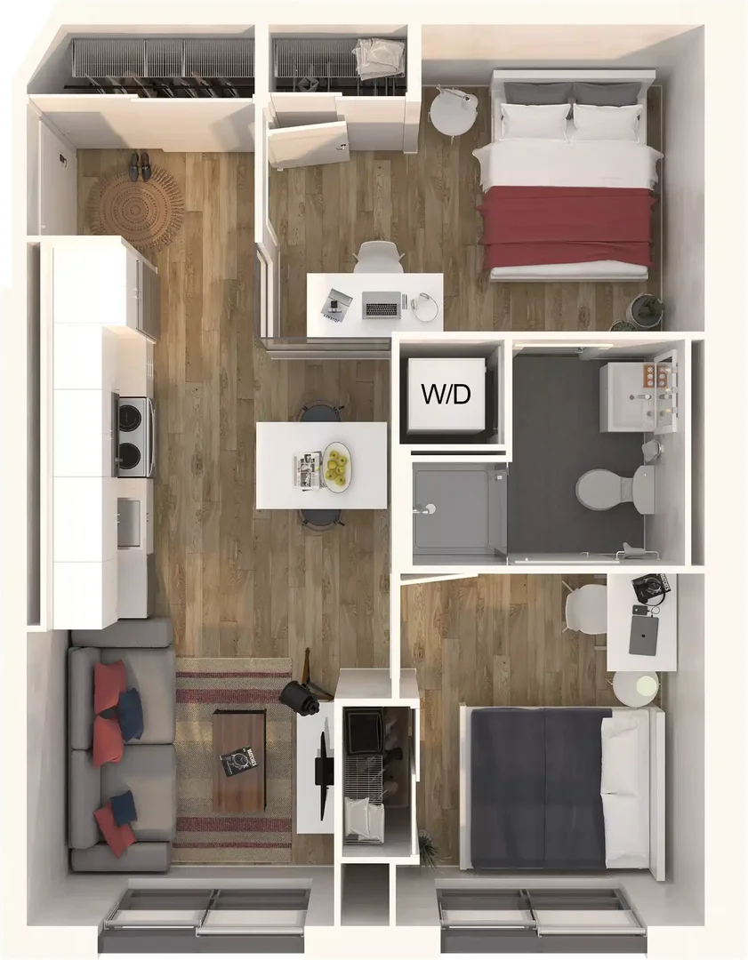 Room for rent in student apartment in , fully furnished