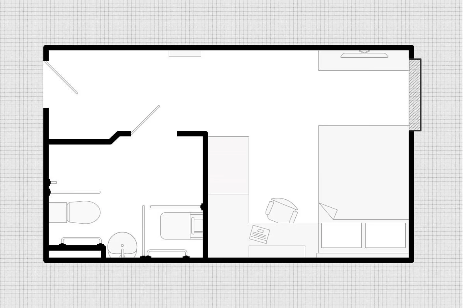 Quarto para alugar em apartamento de estudantes em , totalmente mobilado