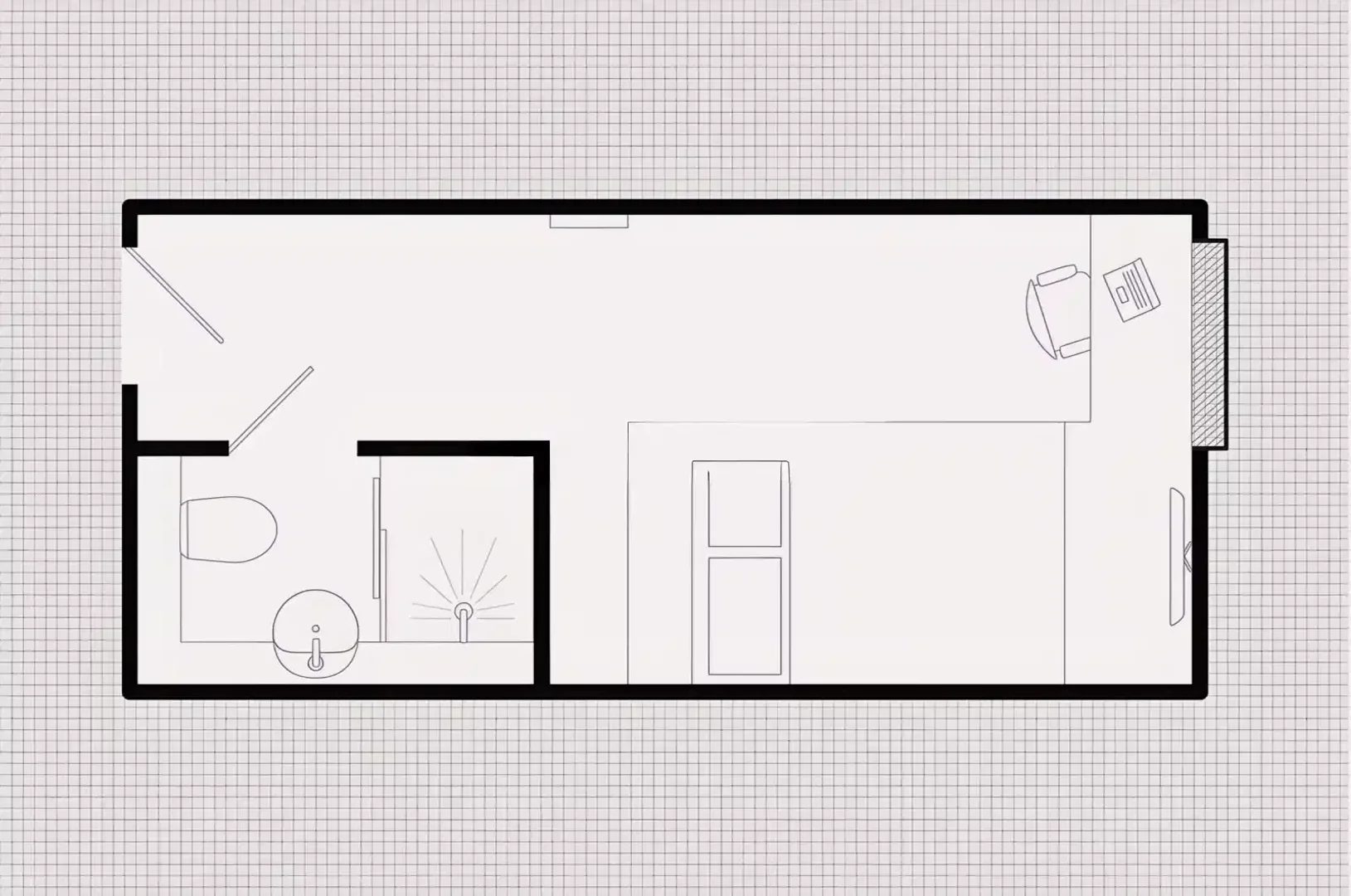 Quarto amigo do estudante em  com comodidades modernas
