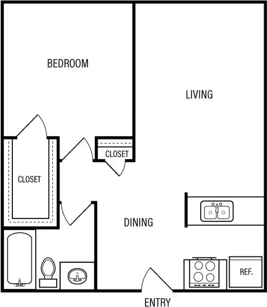 Affordable room for students with ample lighting in 