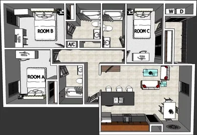Chambre privée à Hull Court, image 1 de 10