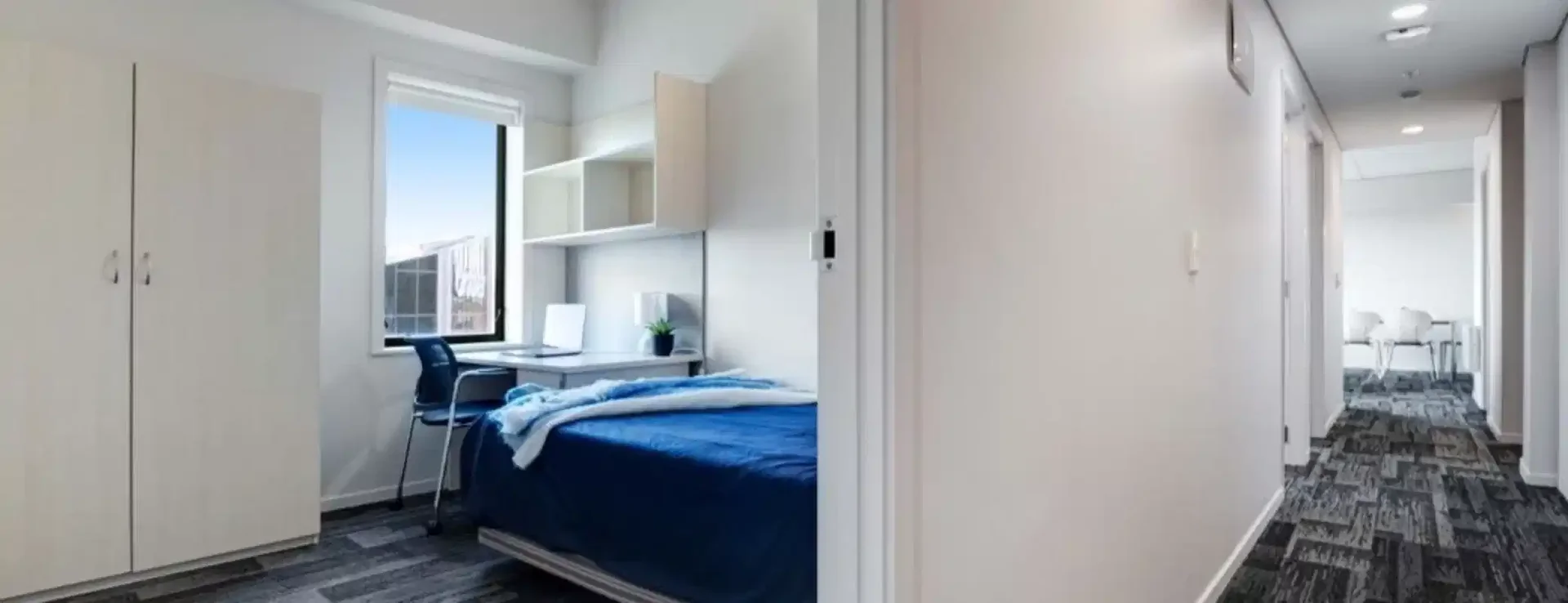 Chambre conviviale pour les étudiants dans  avec des équipements modernes