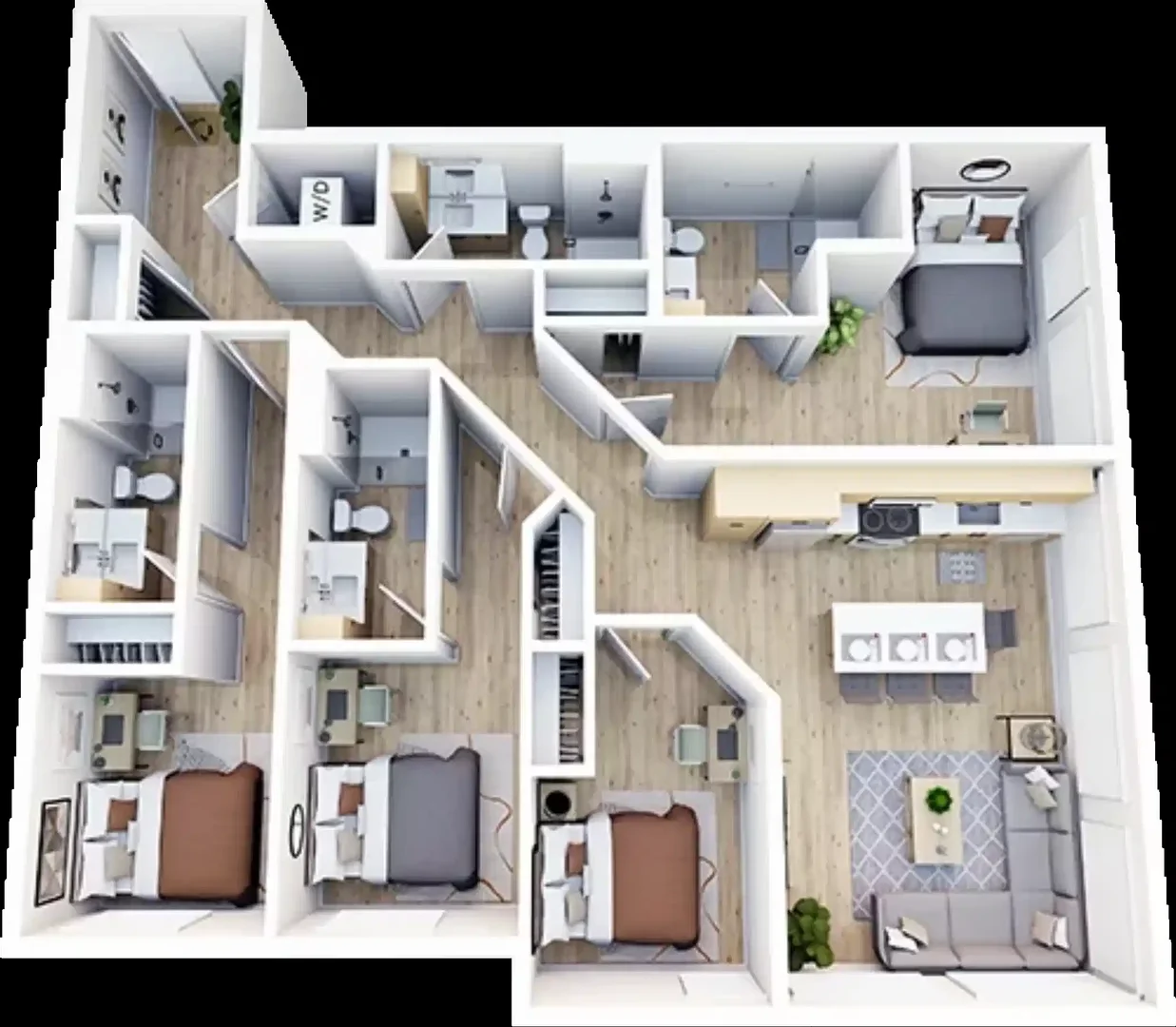 Habitación estudiantil económica con ubicación conveniente en