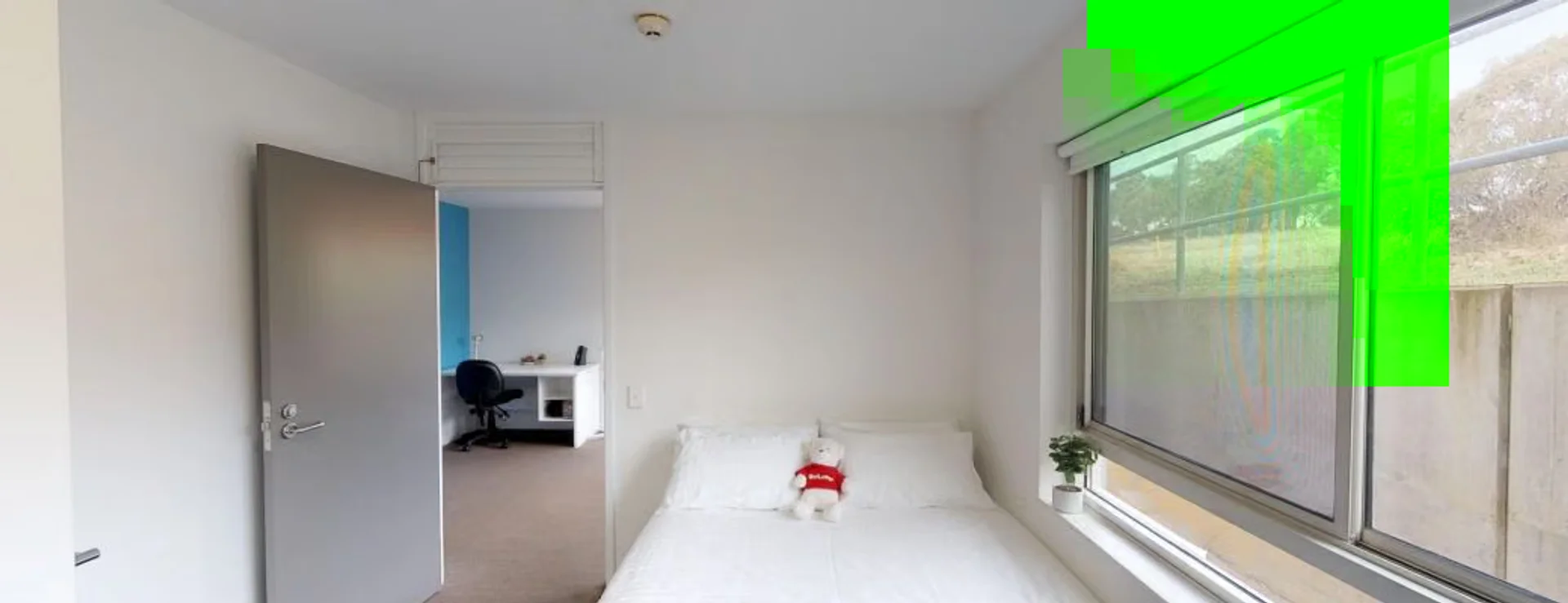 Chambre abordable pour les étudiants avec un bon éclairage dans 