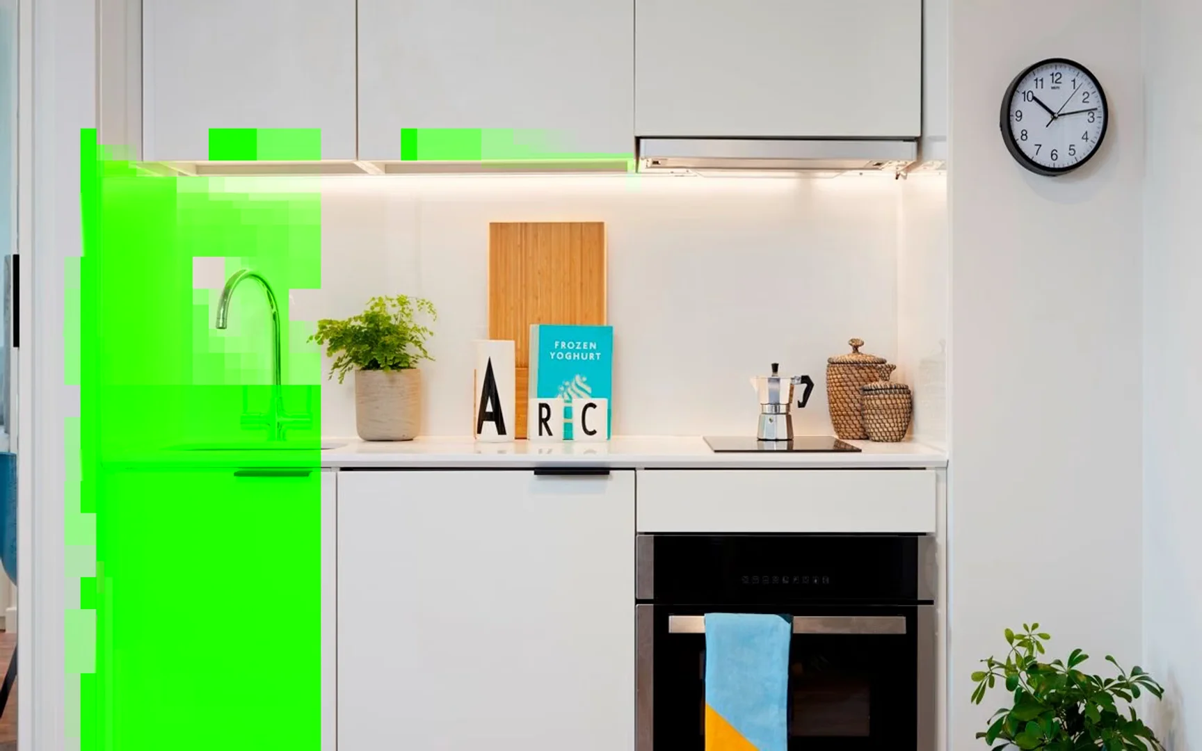 Habitación estudiantil funcional perfecta para estudiar en 