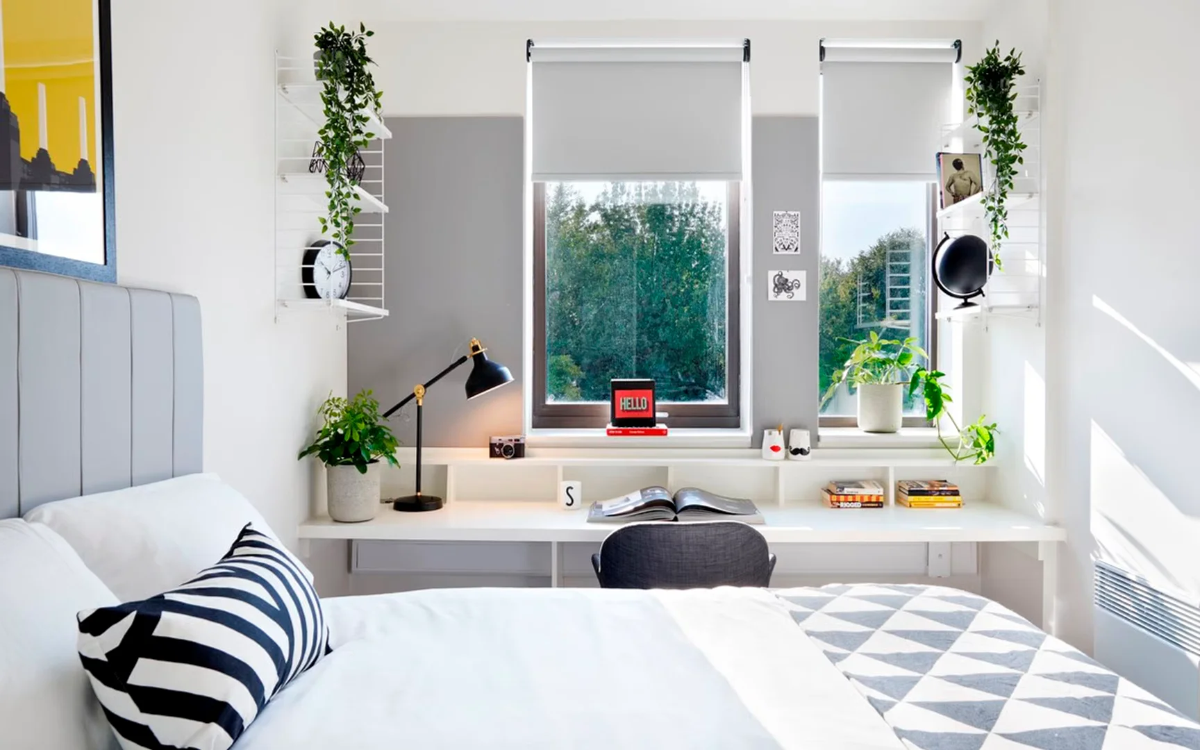 Quarto de estudante funcional perfeito para estudar em 