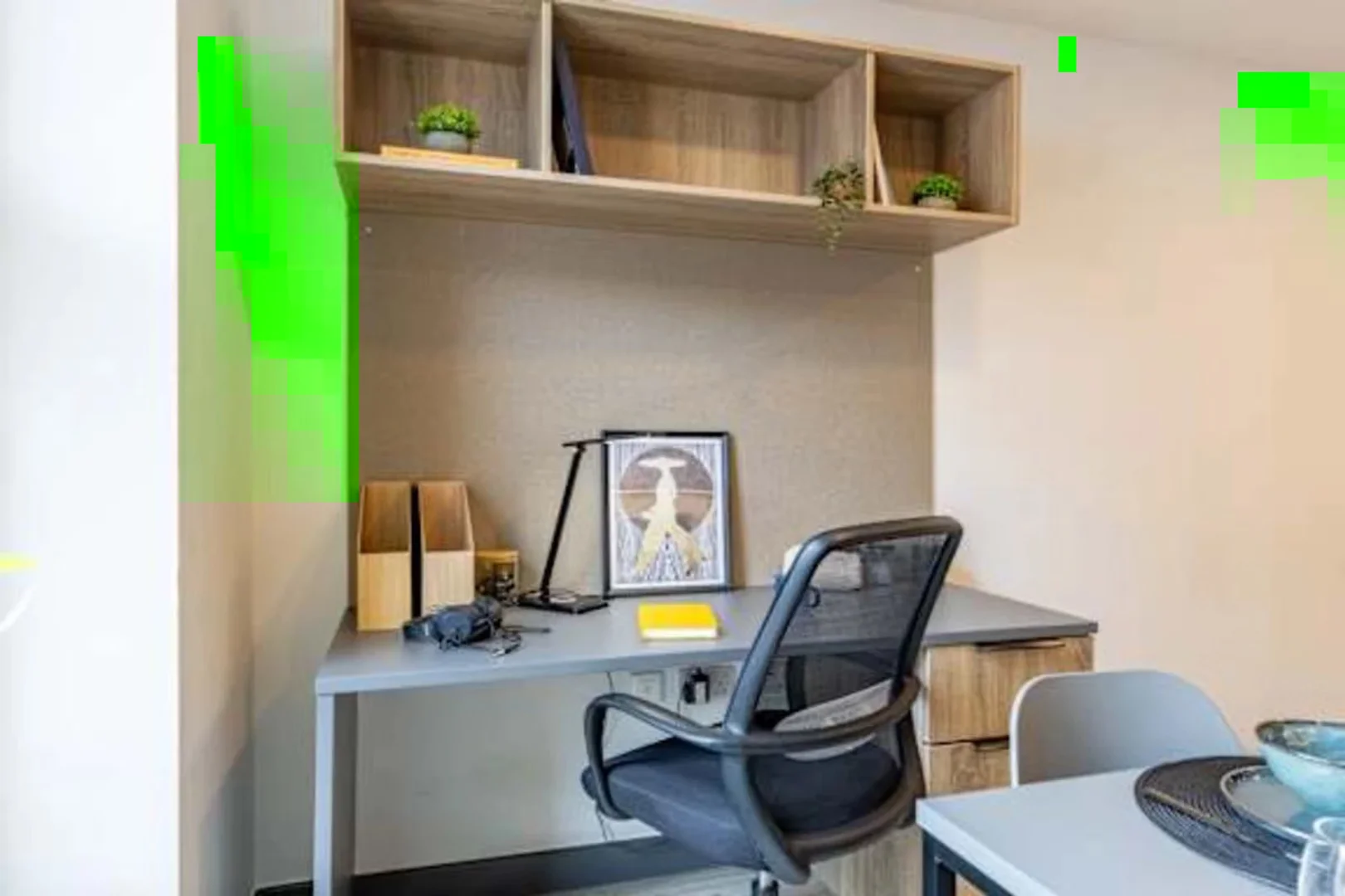 Studio d'étudiant minimaliste dans  avec agencement efficace