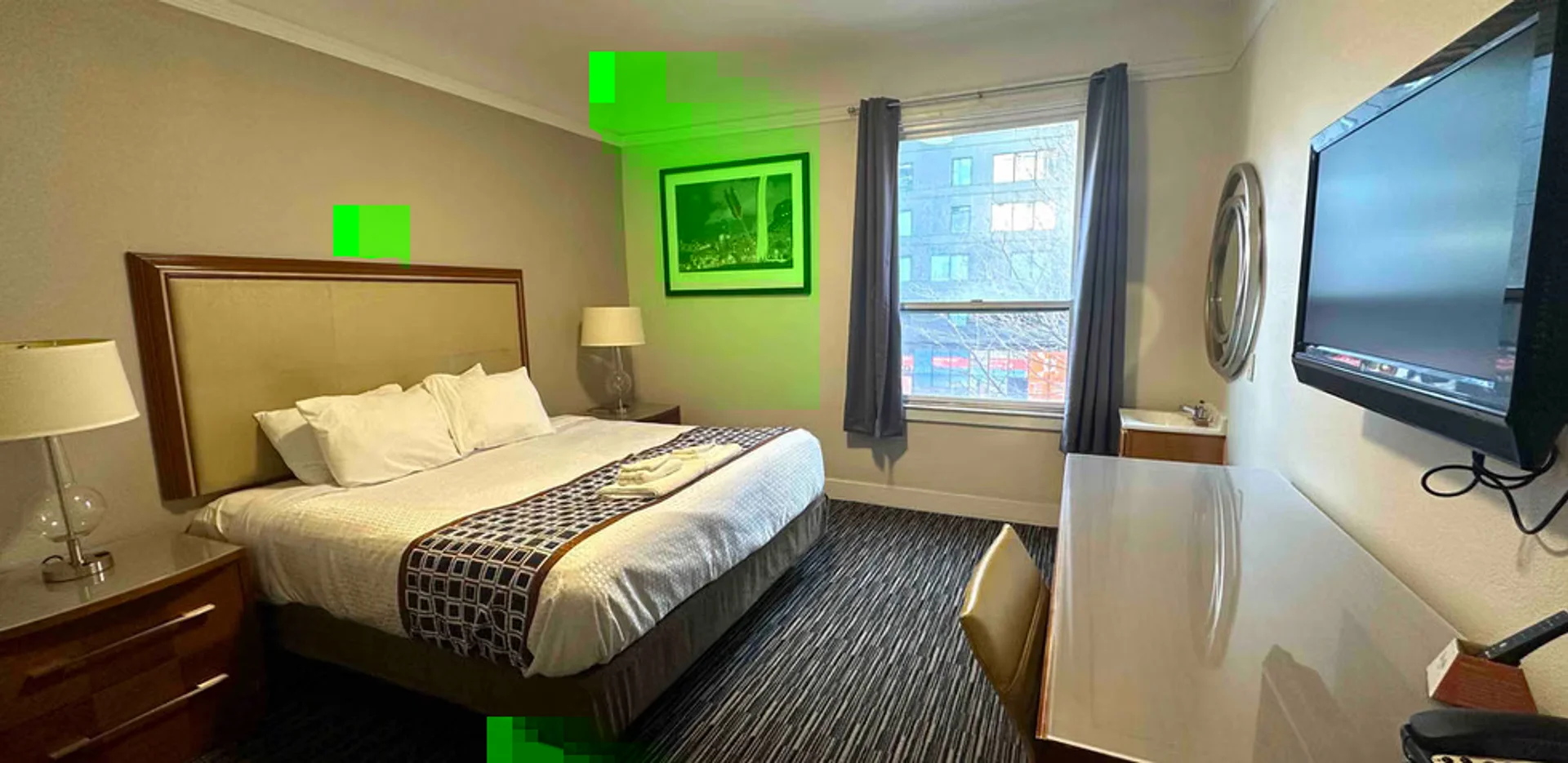 Affordable room for students with ample lighting in 