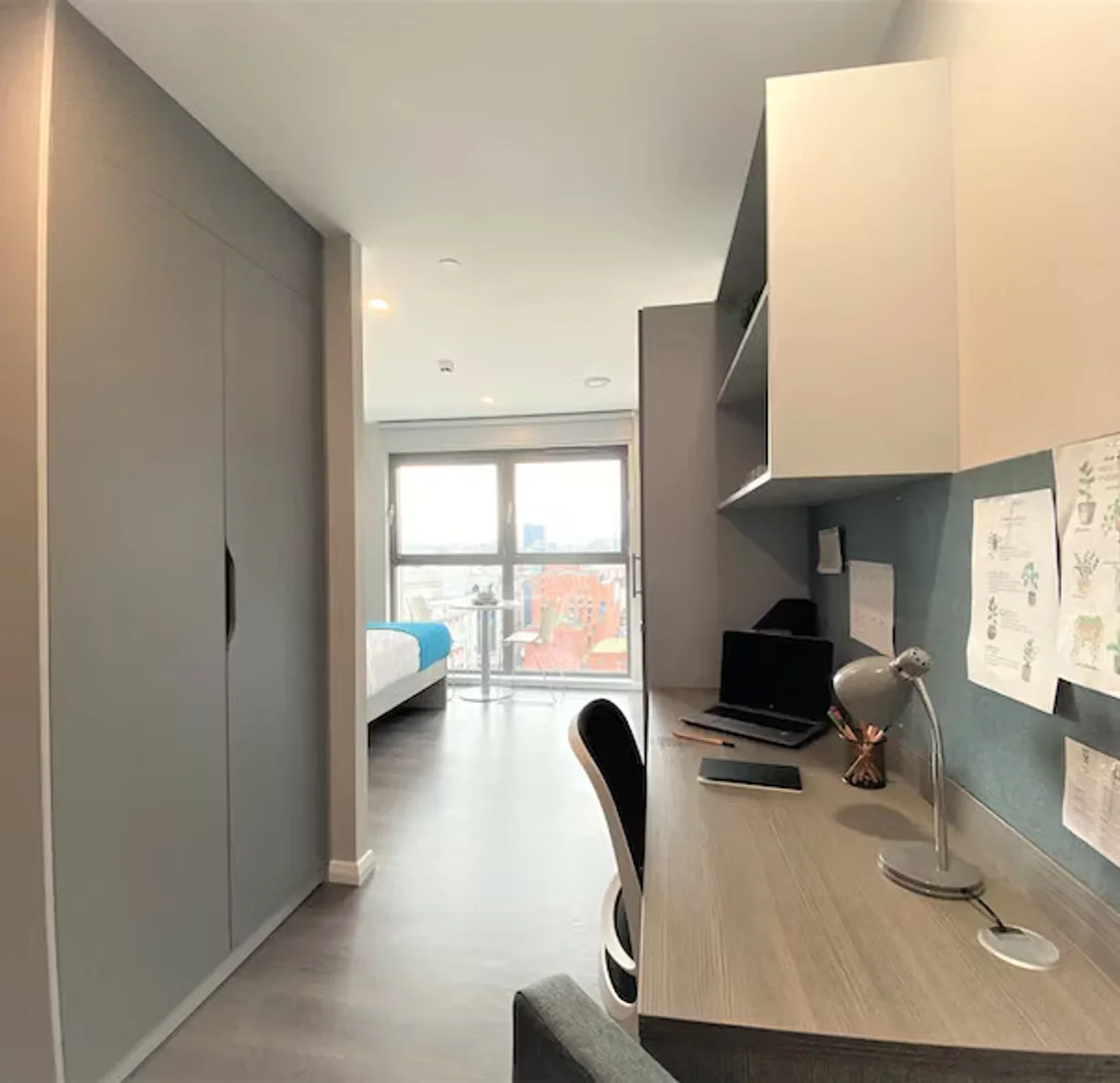 Functional student room perfect for studying in 