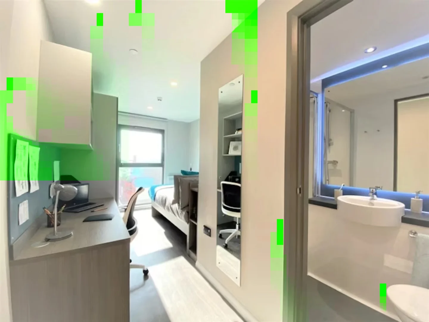 Habitación estudiantil económica cerca del campus en 