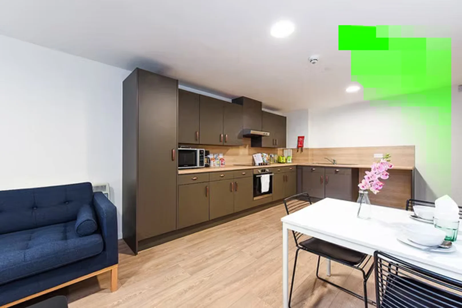 Habitación asequible para estudiantes con buena iluminación en 