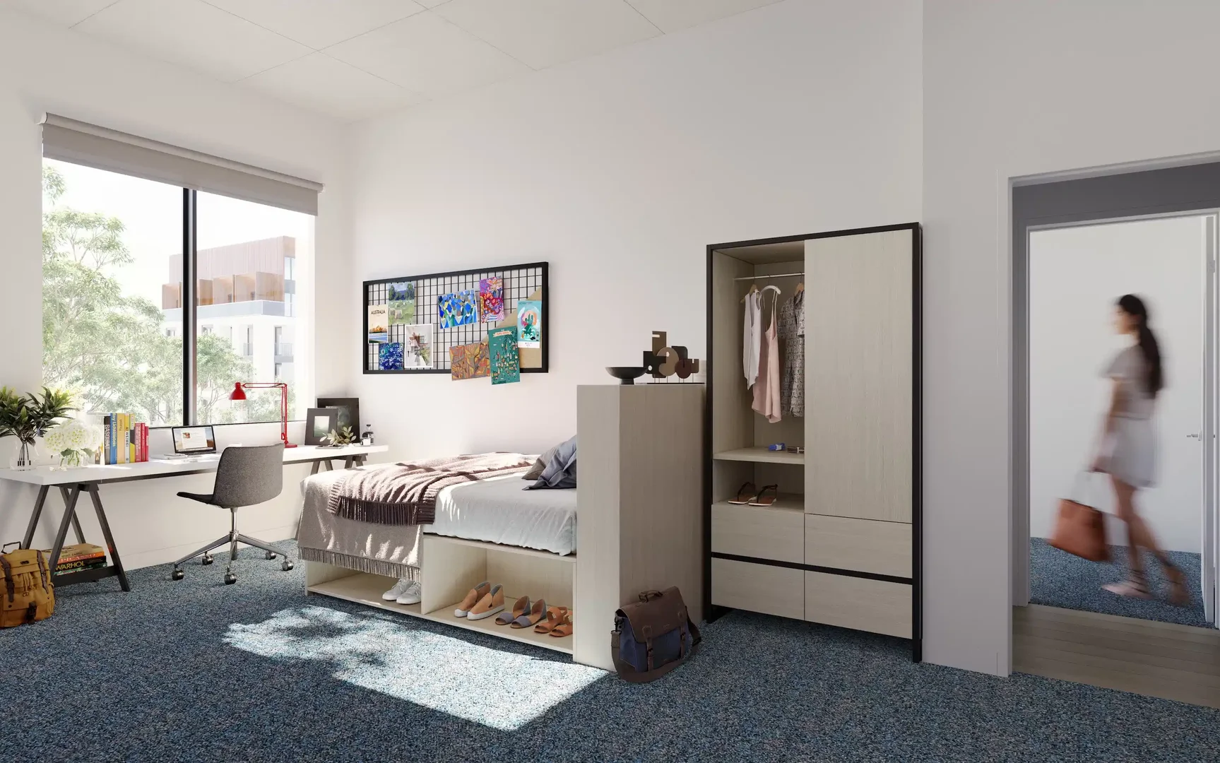 Zimmer in Studentenwohnung in  zu vermieten, voll möbliert