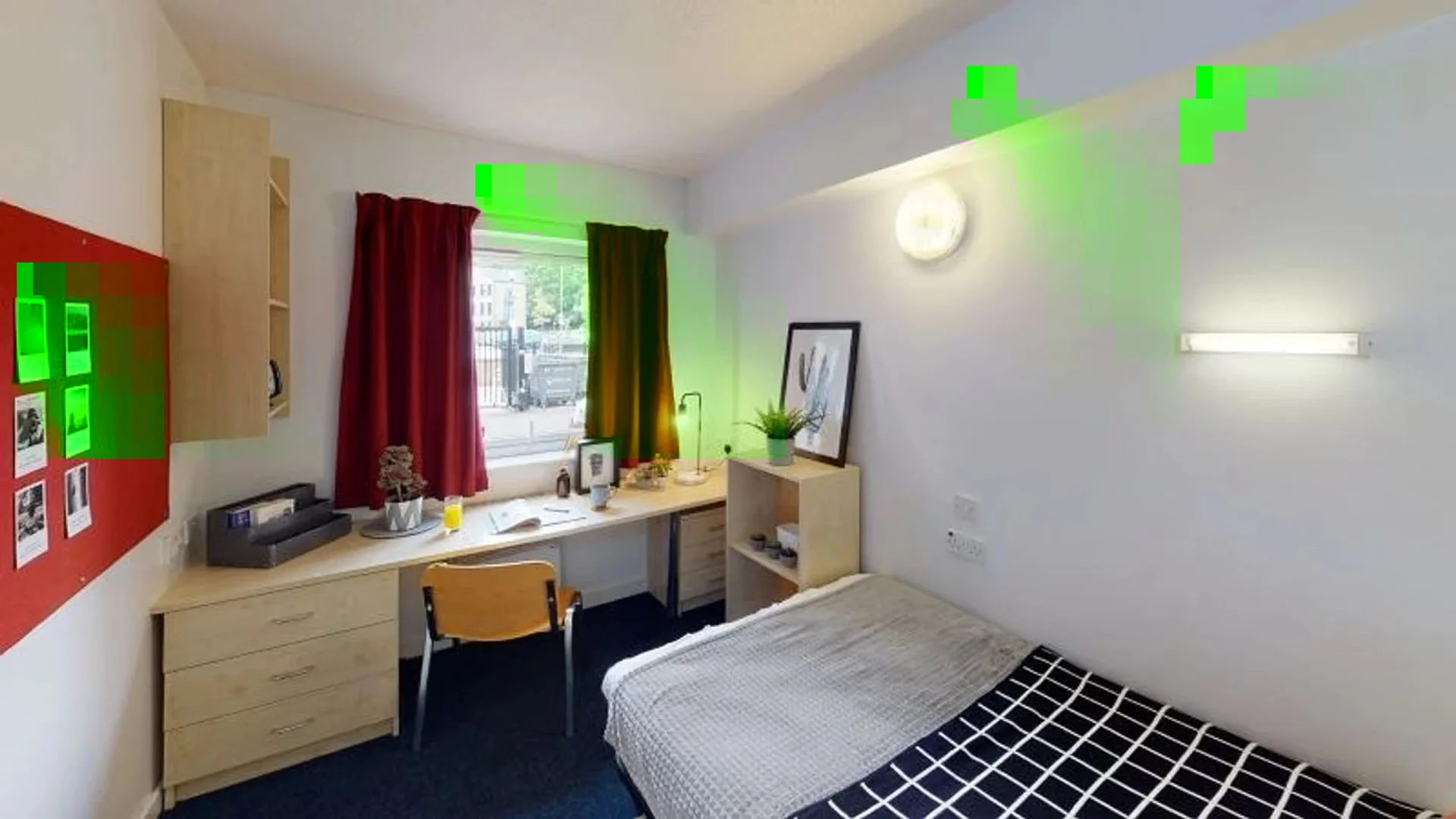 Student-friendly room in  with modern amenities
