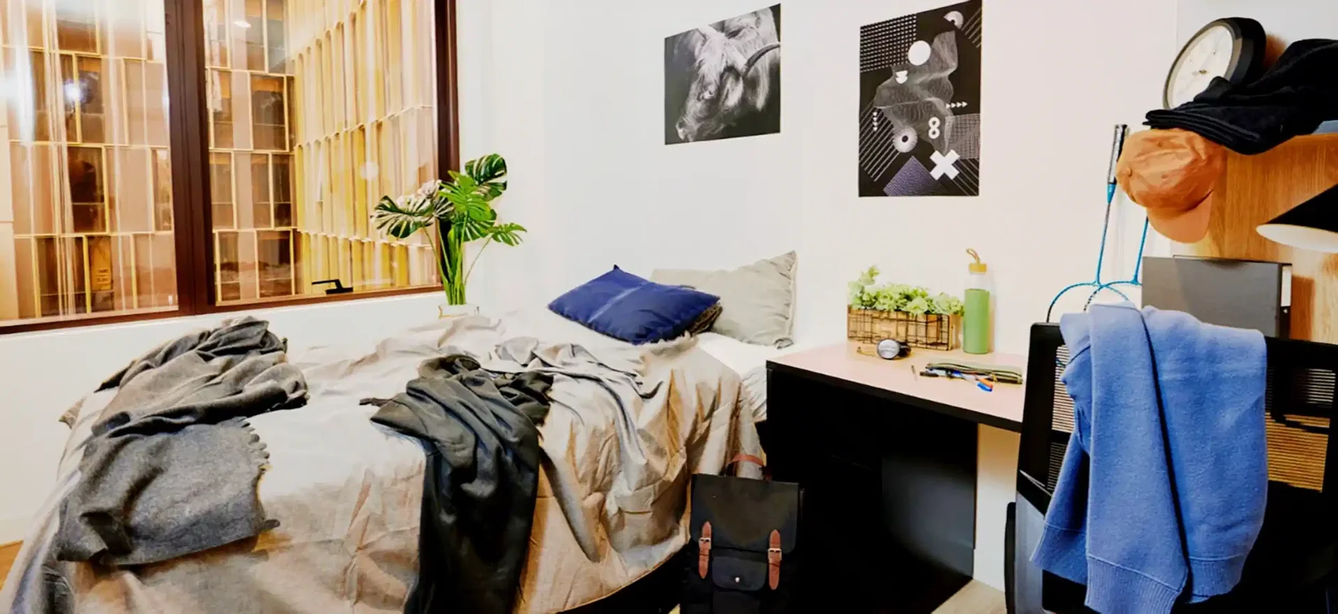 Chambre d'étudiant économique avec emplacement pratique dans