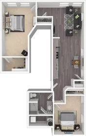 Jasny pokój prywatny w {area}