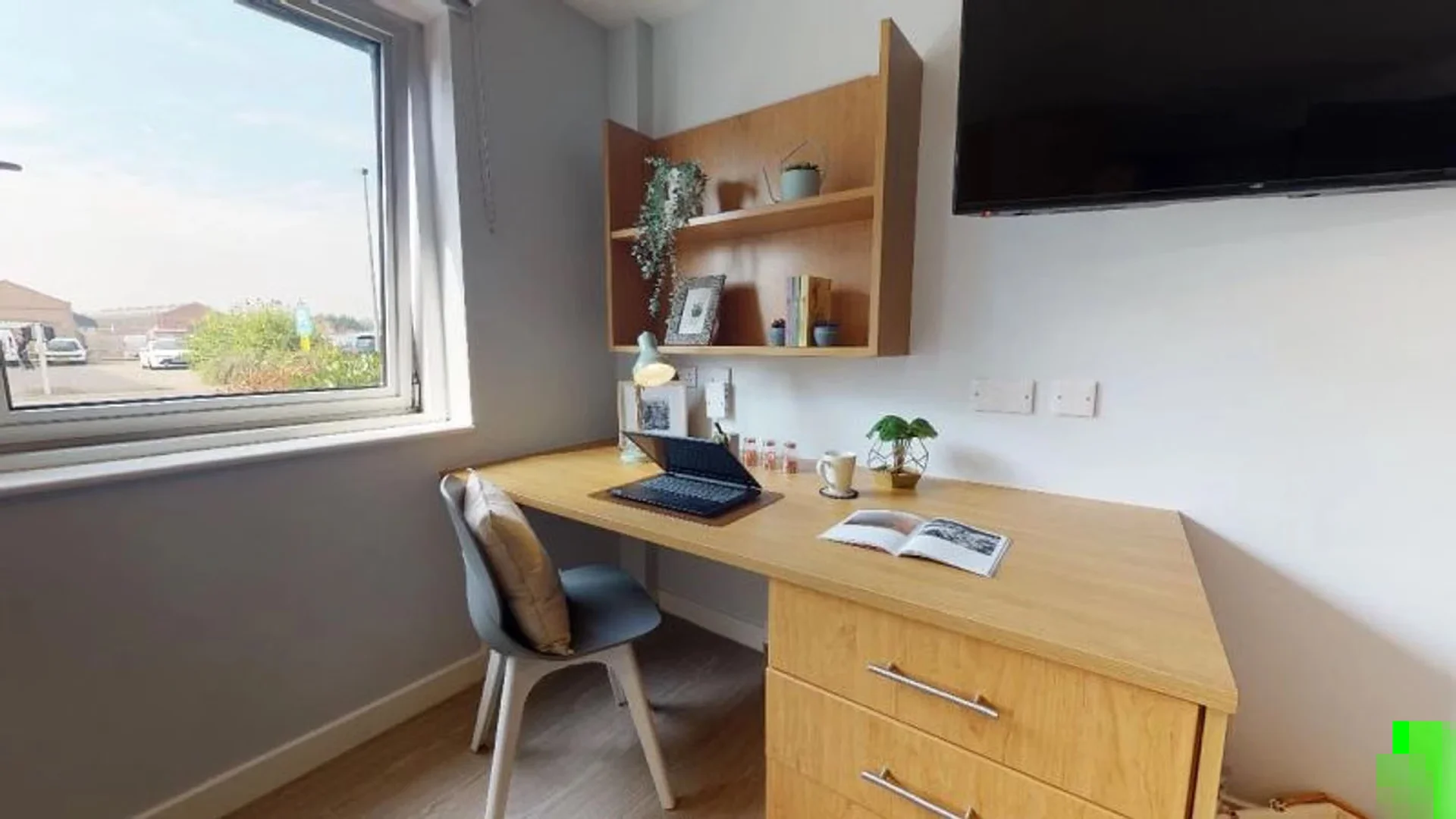 Quarto amigo do estudante em  com comodidades modernas