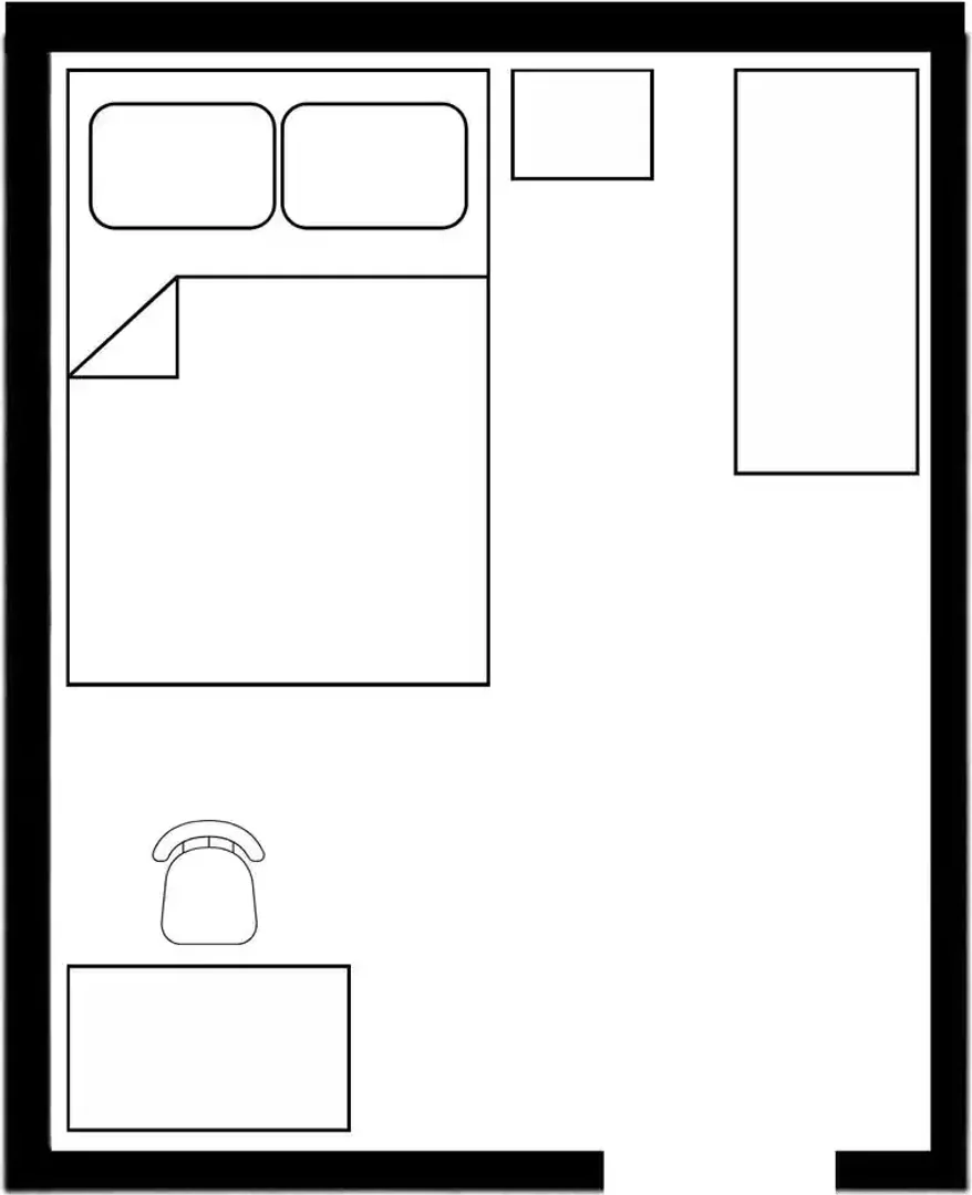 Zimmer in Studentenwohnung in  zu vermieten, voll möbliert