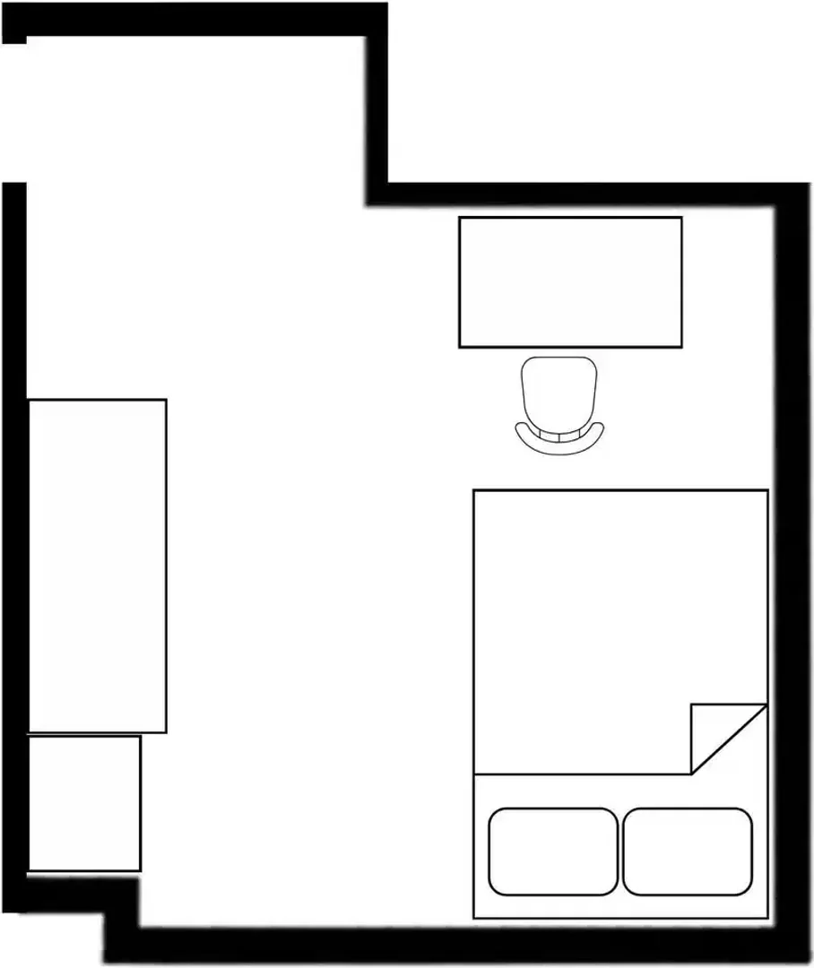Funktionelles Studentenzimmer perfekt zum Studieren in 