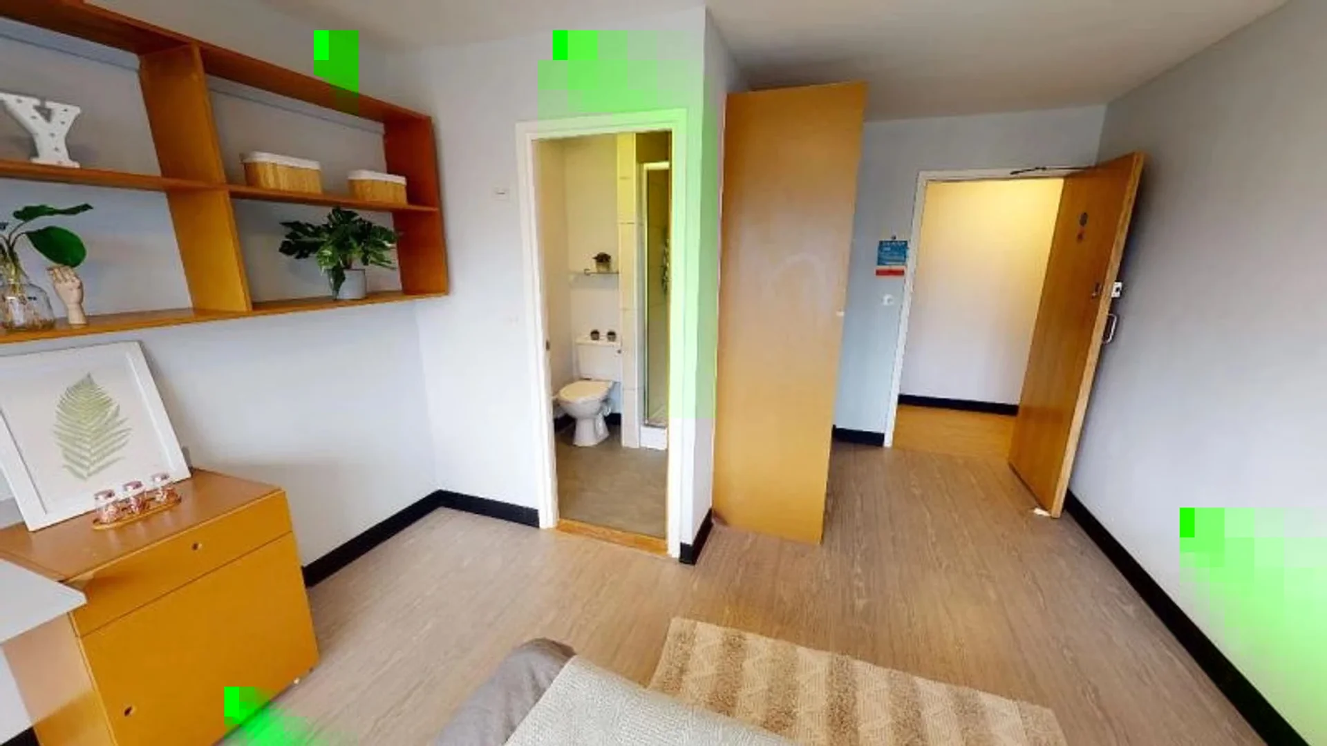 Quarto amigo do estudante em  com comodidades modernas