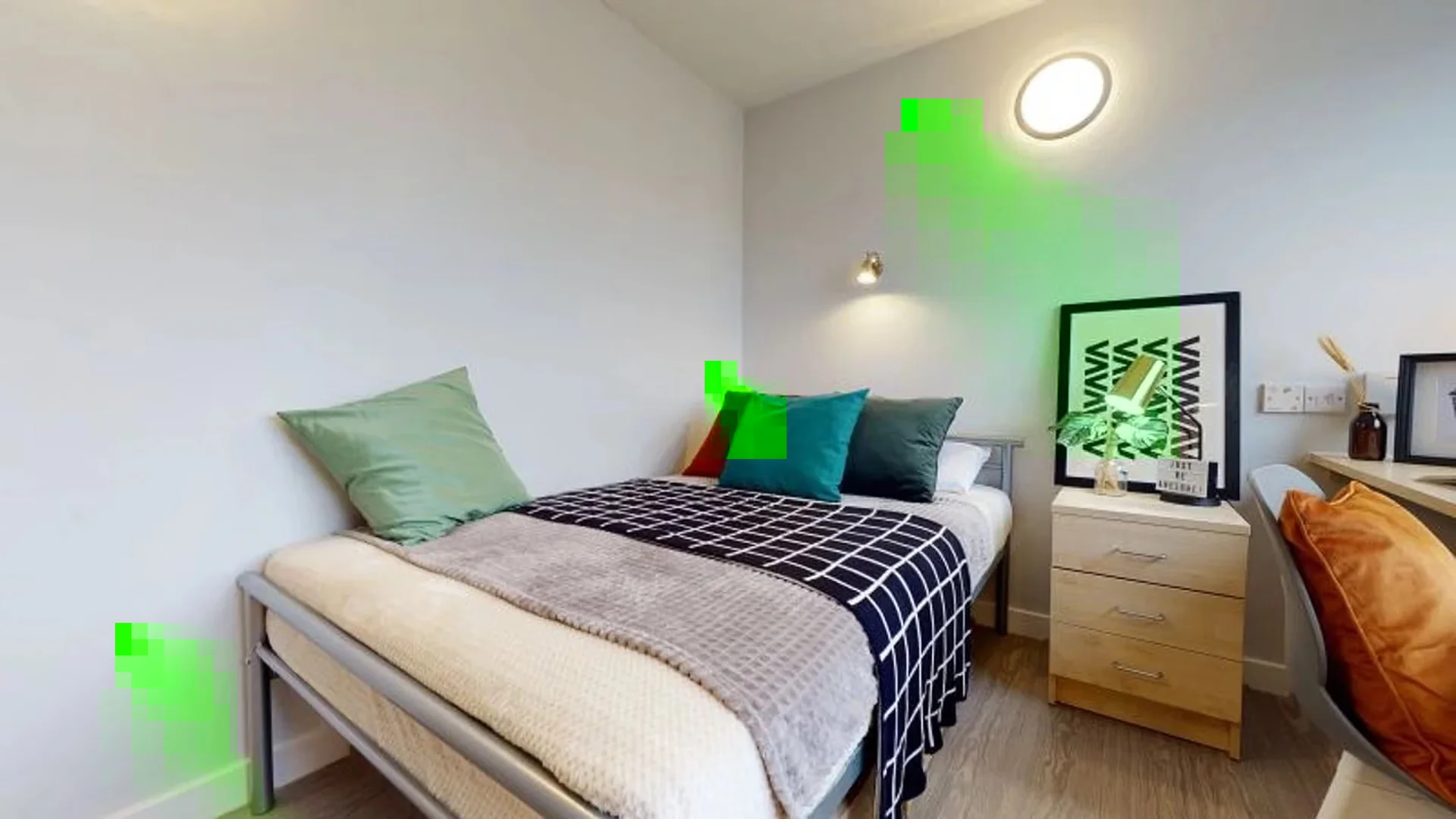 Bright and airy student room with easy university access in 