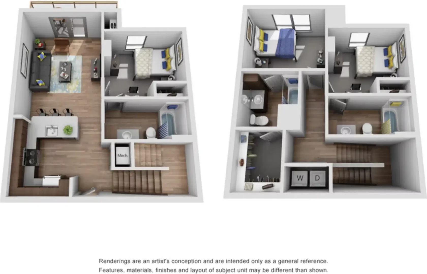 Comfortable and spacious student room in