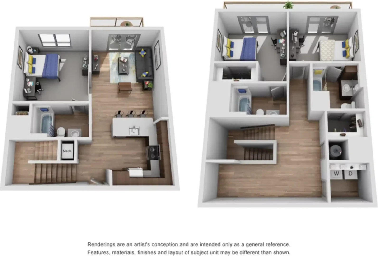 Comfortable and spacious student room in