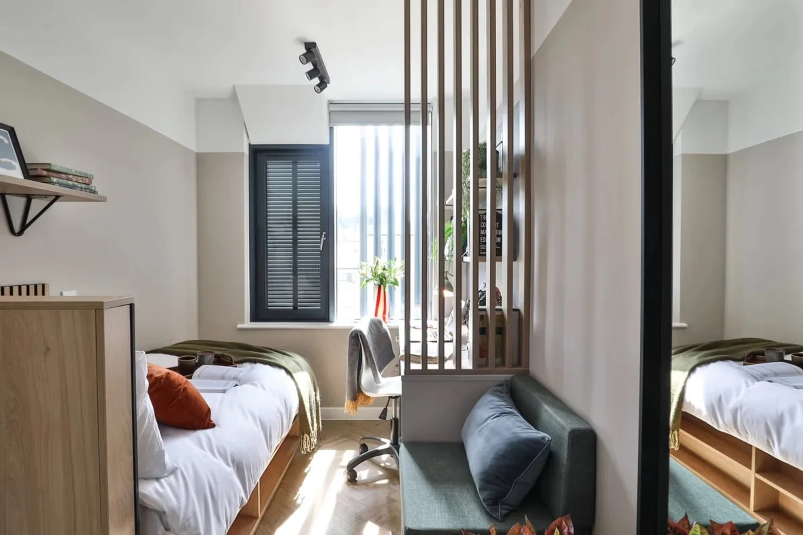 Habitación estudiantil económica cerca del campus en 
