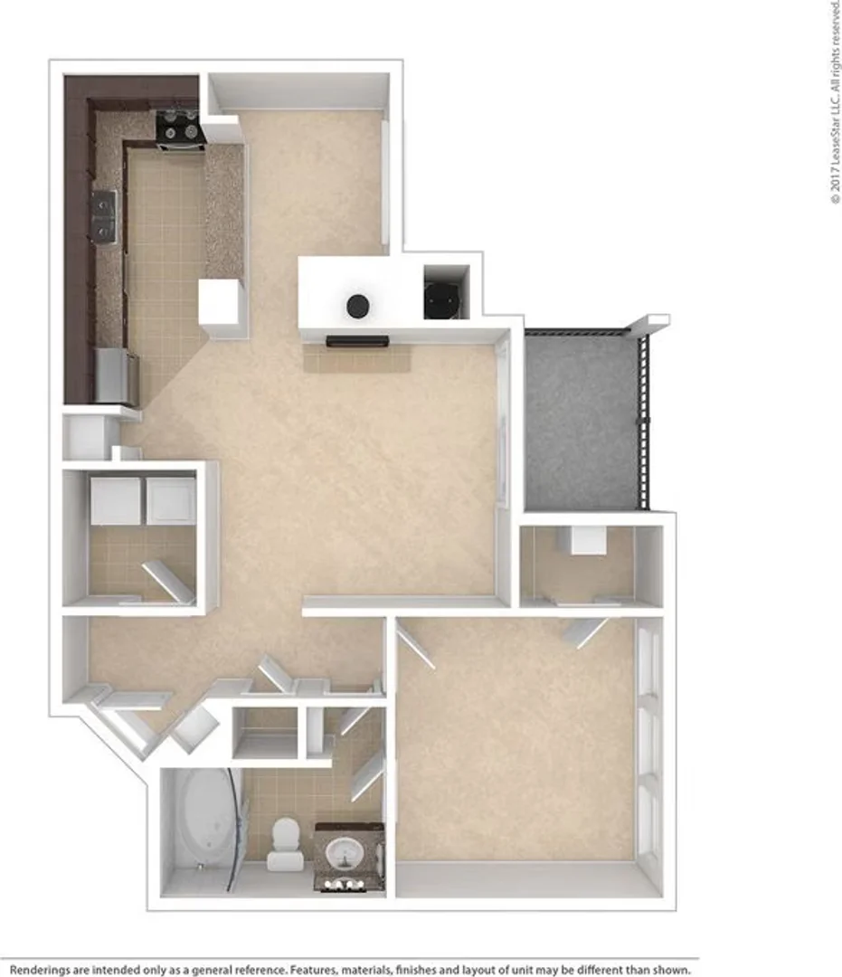 Self-contained studio for students in central 