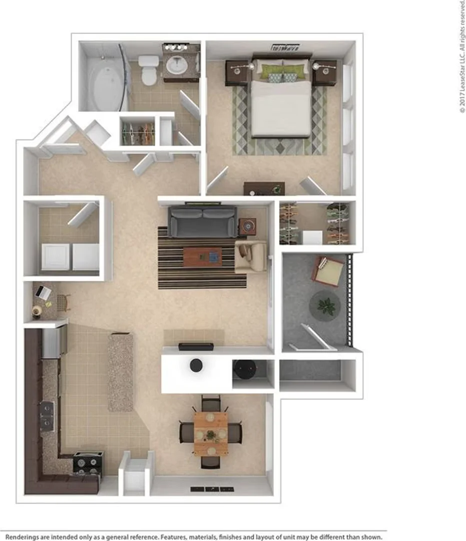 Modern student studio with complete amenities in 