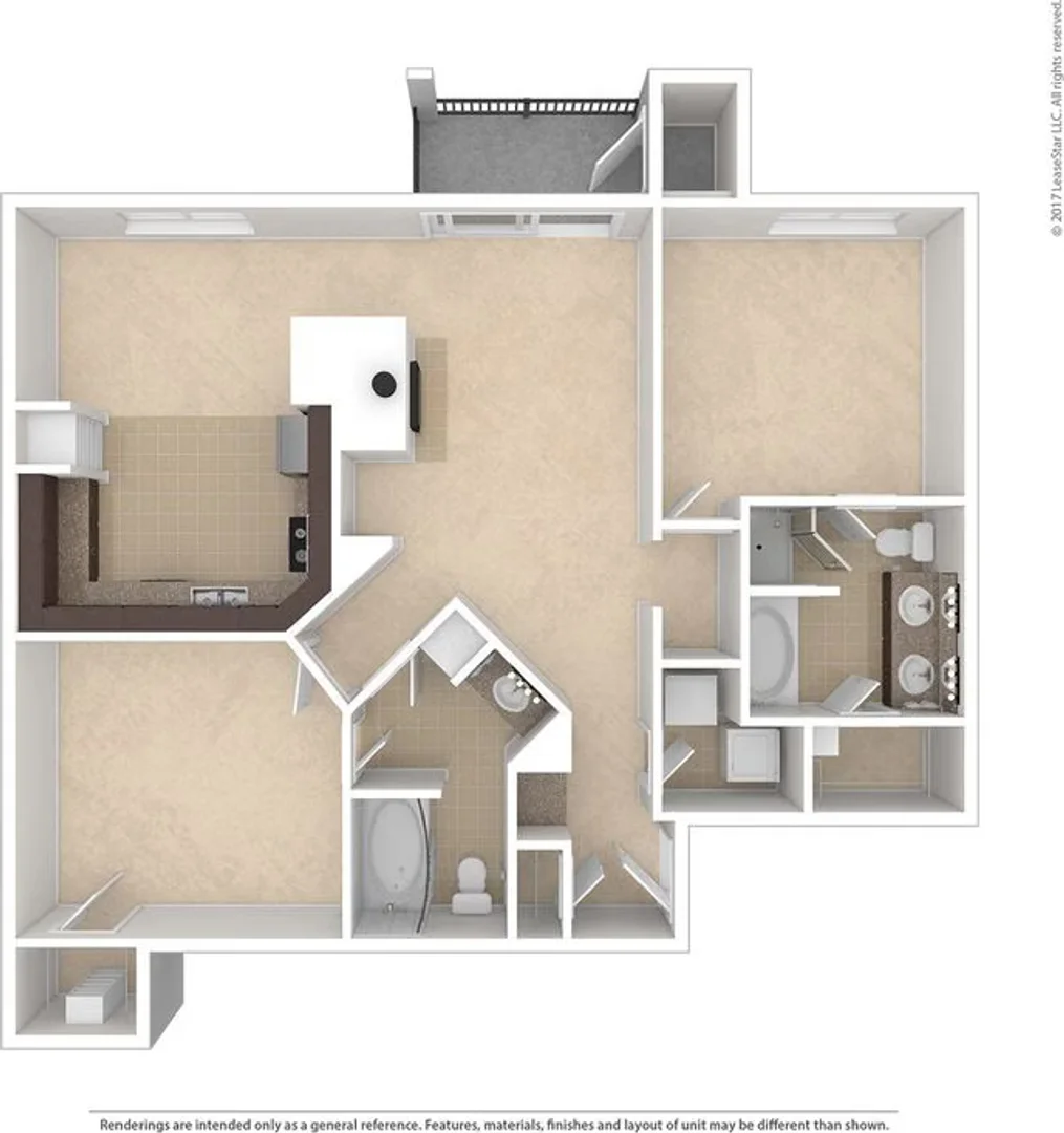 Affordable studio apartment with essential features in 