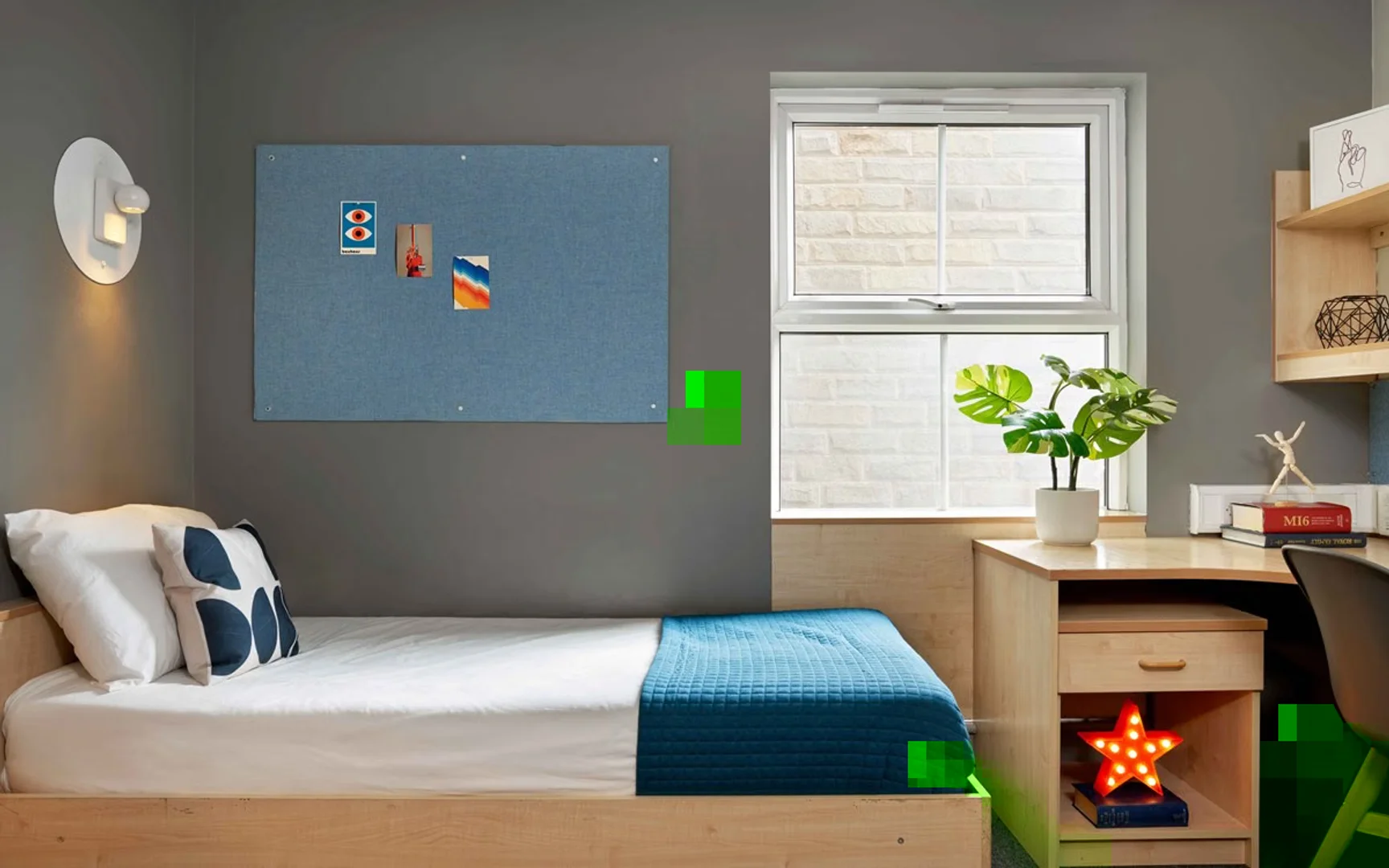 Bright and airy student room with easy university access in 