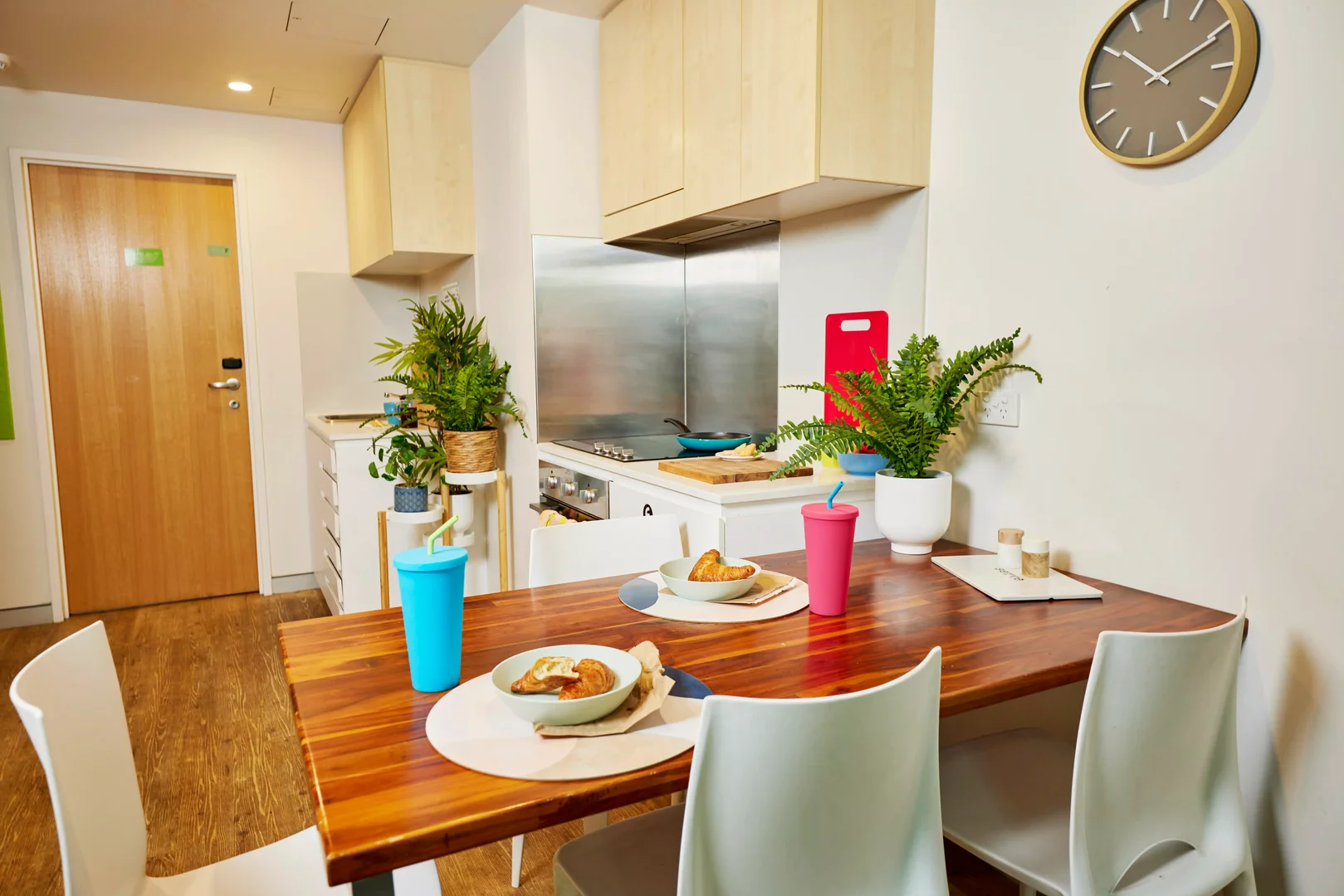 Student room in  with study area and shared facilities
