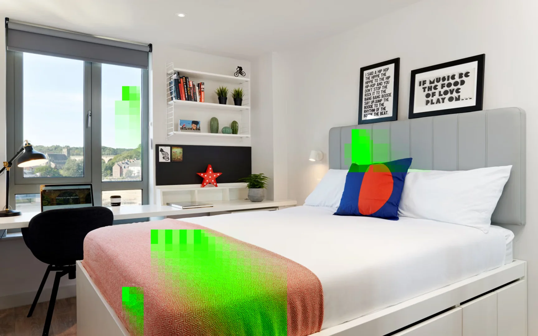 Habitación estudiantil económica cerca del campus en 