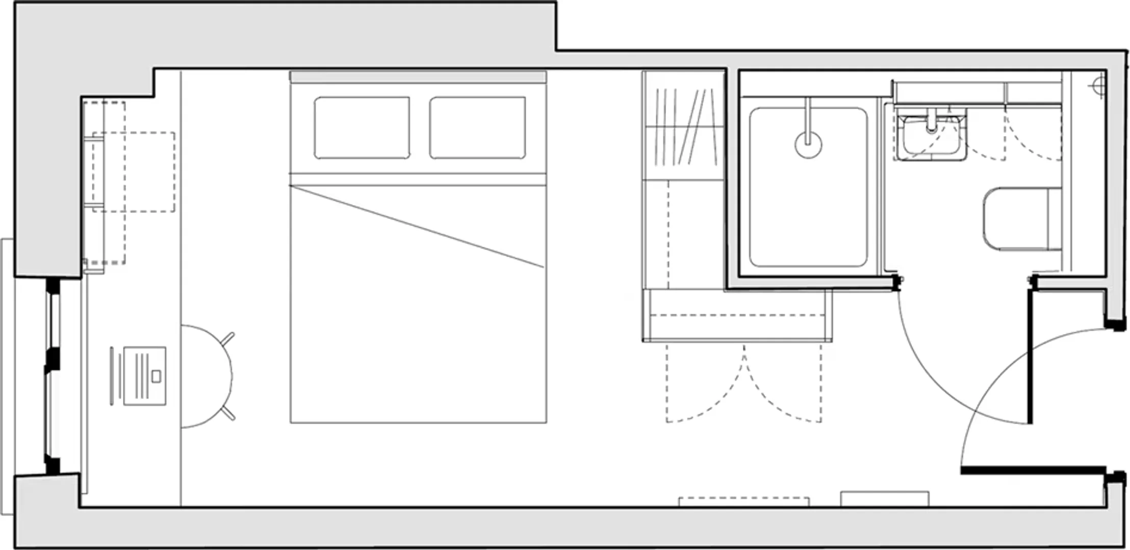 Habitación estudiantil amplia y cómoda en 