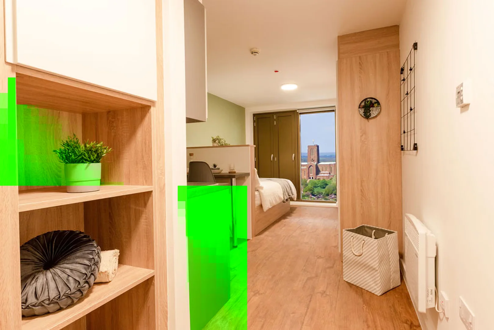 Niedrogi apartament typu studio z niezbędnymi funkcjami w 