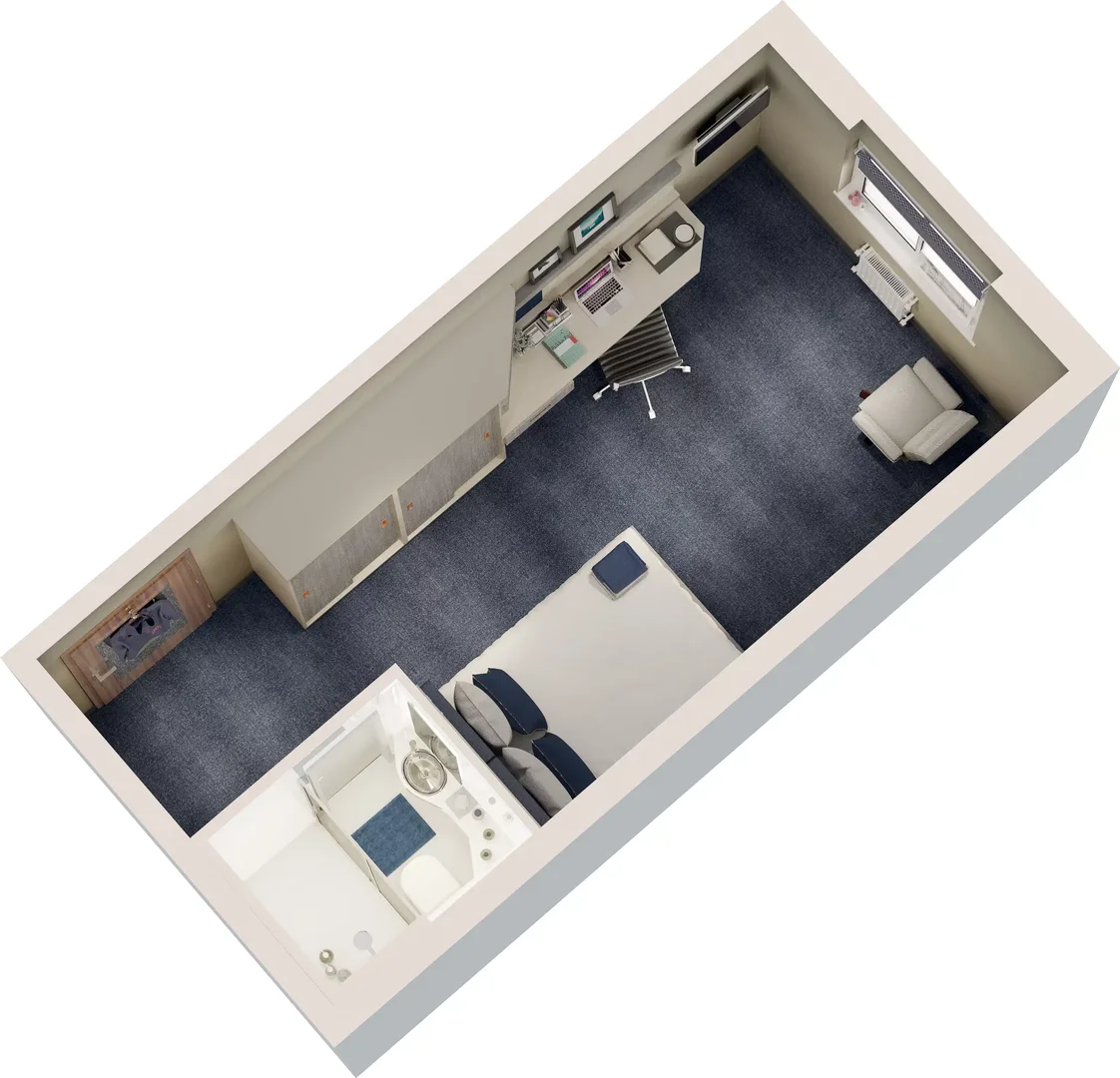 Budget-friendly student room close to campus in 
