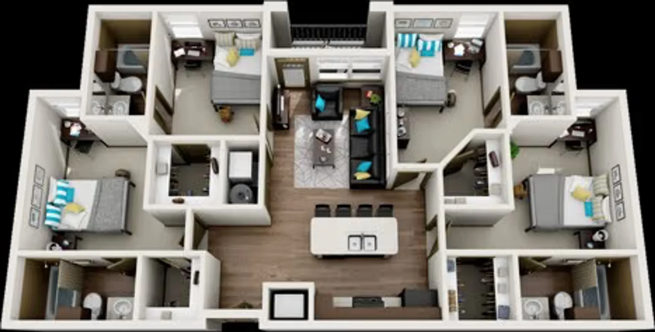 Chambre d'étudiant économique avec emplacement pratique dans 