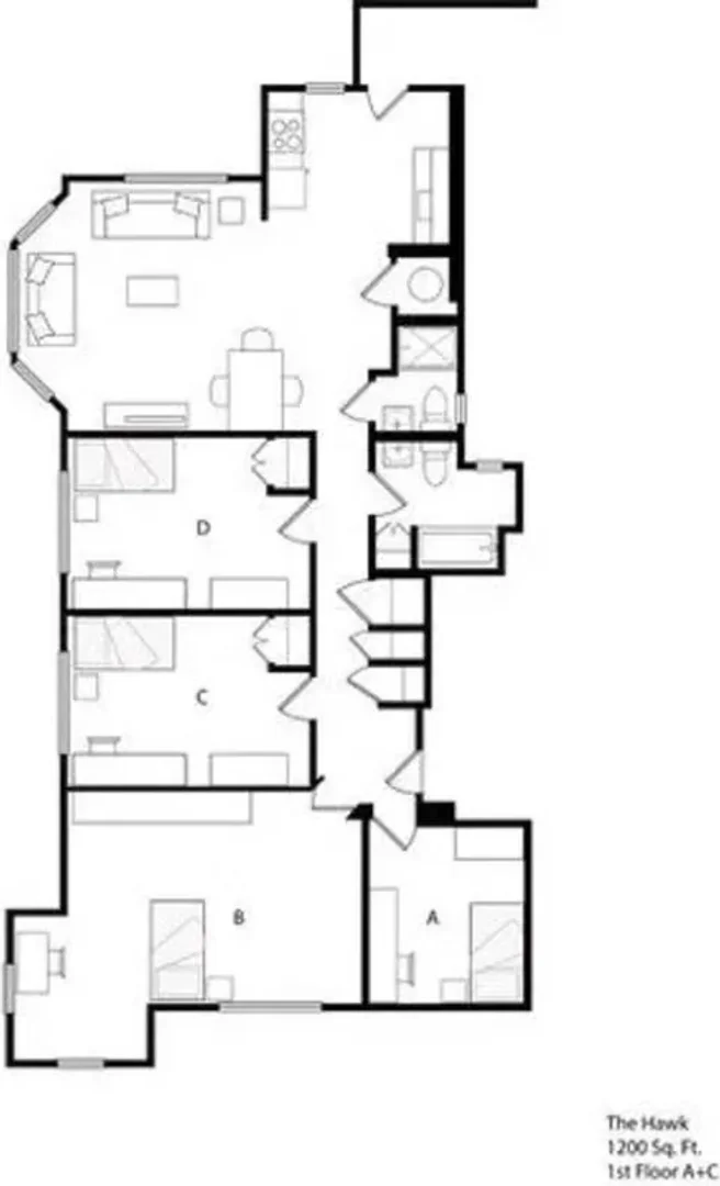Comfortable and spacious student room in 