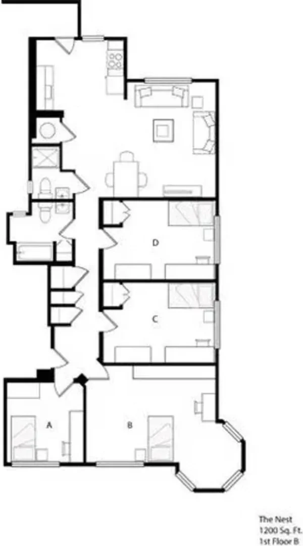 Economical student room with convenient location in 