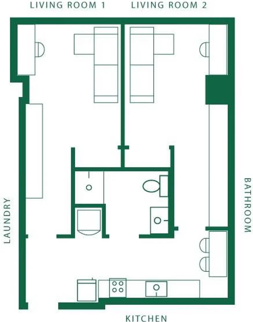 Zimmer in Studentenwohnung in  zu vermieten, voll möbliert