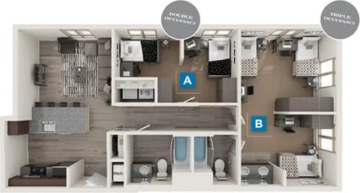 Renting rooms by the month in {area}